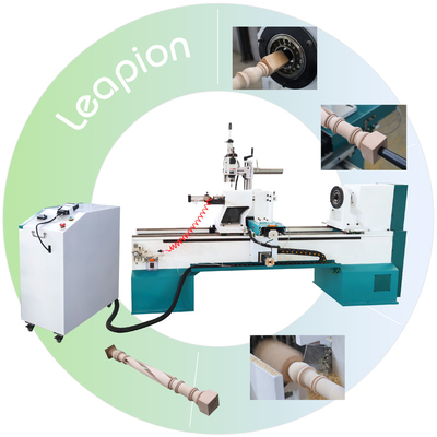 CNC Wood Round Leapion Long Lifespan Mold Lathe Machine 1500*300mm Wood Turning Lathe For Stair Column, Roman Column